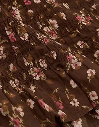 AE Boxy Smocked Tie-Side Blouse