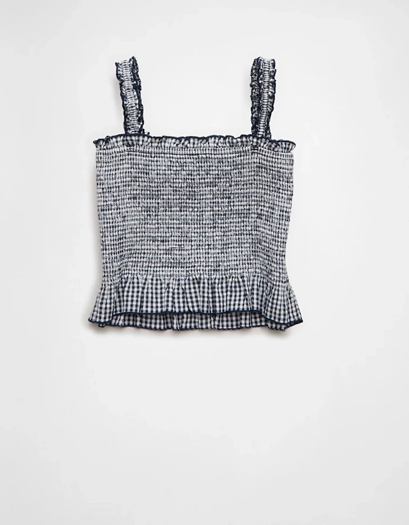 AE Smocked Button-Up Cami