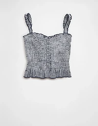 AE Smocked Button-Up Cami