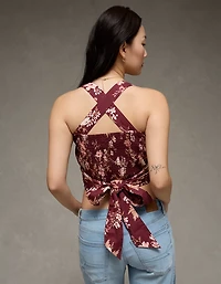 AE Smocked Tie-Front Cami