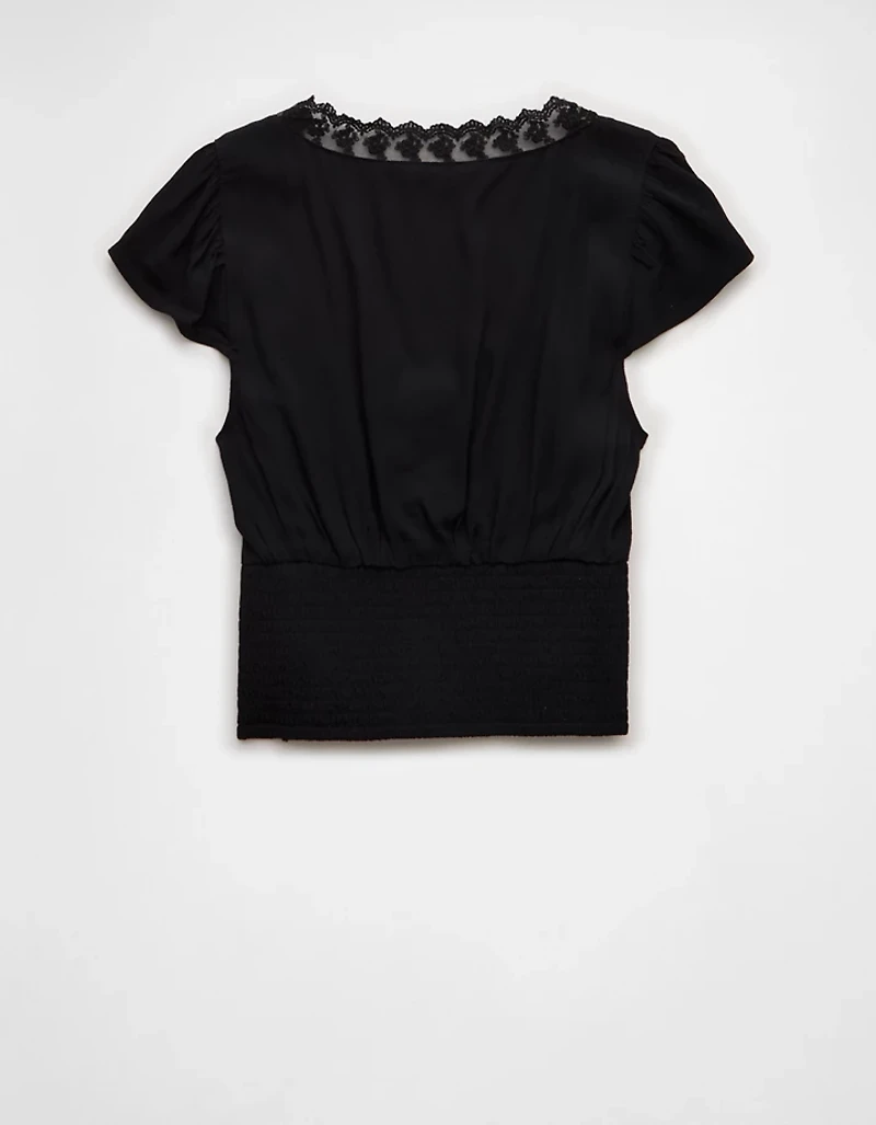 AE Lace Trim Blouse
