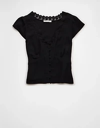 AE Lace Trim Blouse