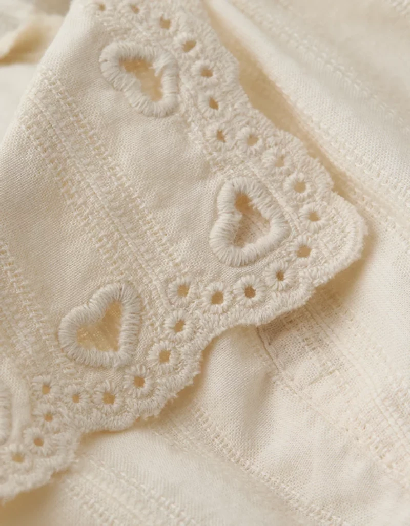 Blouse nouée à l’avant manches courtes AE