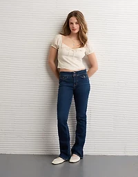 Blouse nouée à l’avant manches courtes AE