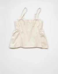 AE Denim Bow Strap Tank Top
