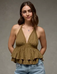 AE Lace Halter Tank Top