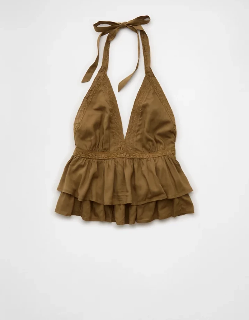 AE Lace Halter Tank Top