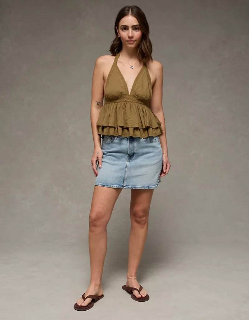 AE Lace Halter Tank Top