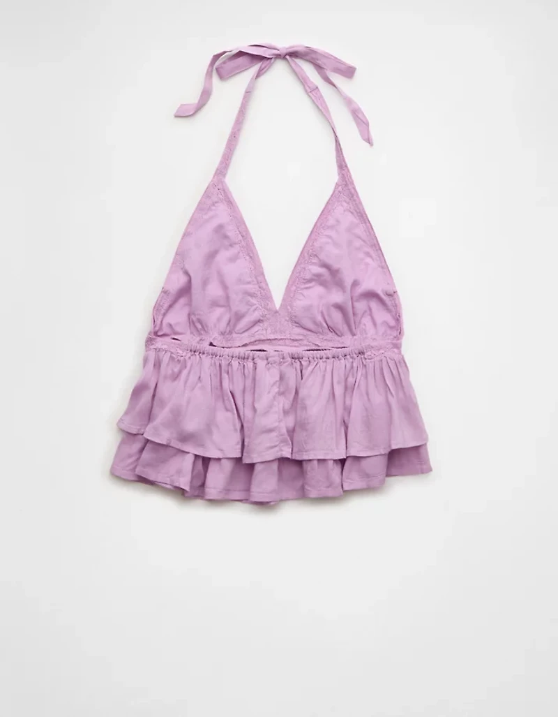 AE Lace Halter Tank Top