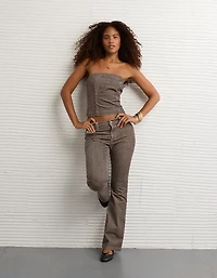 AE Plaid Corduroy Tube Top