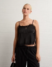 AE Side-Tie Lace Tank Top