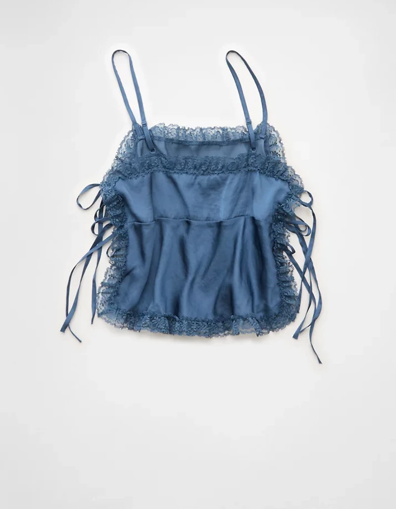 Débardeur avec attache en dentelle sur le côté AE