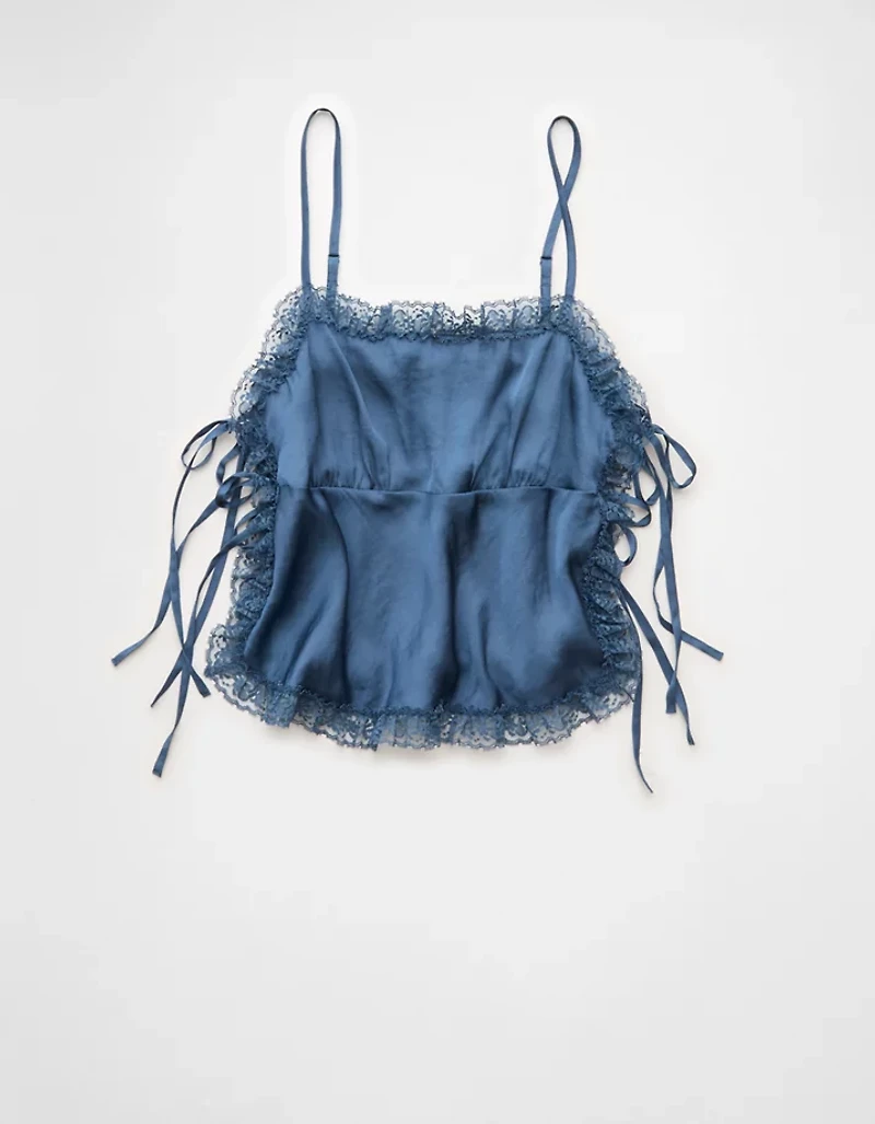 Débardeur avec attache en dentelle sur le côté AE