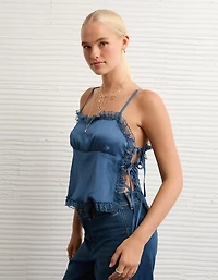 Débardeur avec attache en dentelle sur le côté AE