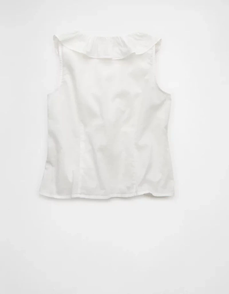 Blouse à volant encolure en V AE
