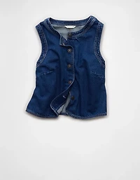 AE High-Neck Denim Vest