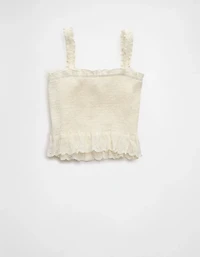 AE Smocked Button-Up Cami