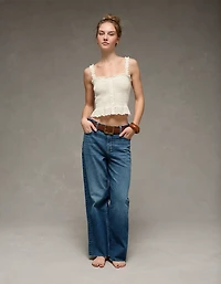 AE Smocked Button-Up Cami