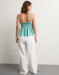 Bustier tubulaire style nuisette brodé sans bretelles AE