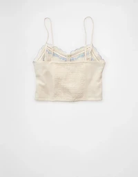 AE Embroidered Scalloped-Hem Cami
