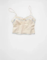 AE Embroidered Scalloped-Hem Cami