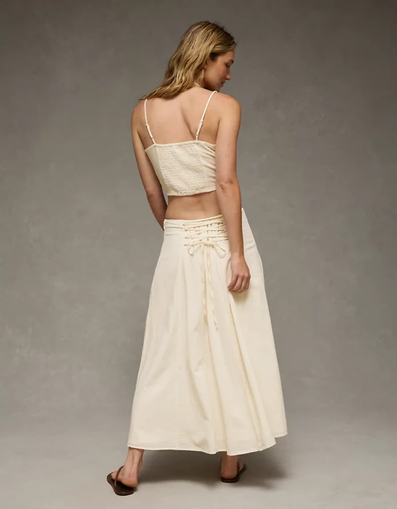 AE Embroidered Scalloped-Hem Cami