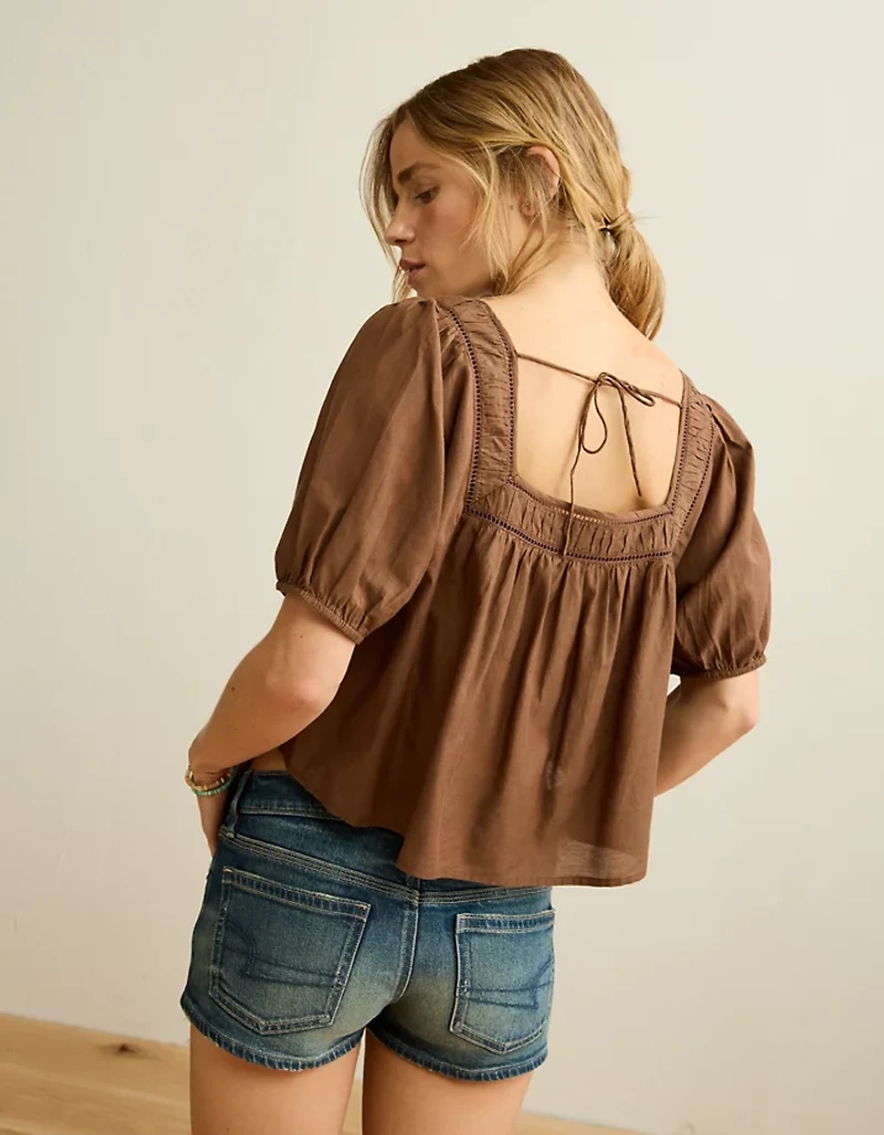 AE Tie-Front Blouse