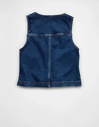 AE Scoop Neck Denim Vest