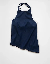AE Denim Tie-Neck Halter Top