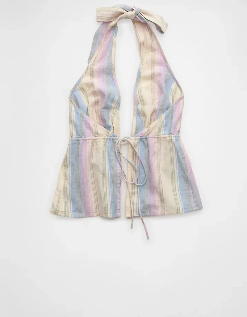 AE Open-Back Halter Top