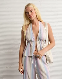 AE Open-Back Halter Top