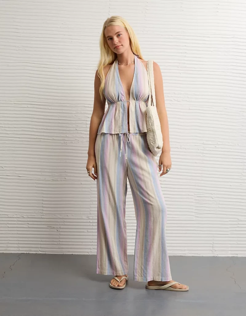 AE Open-Back Halter Top
