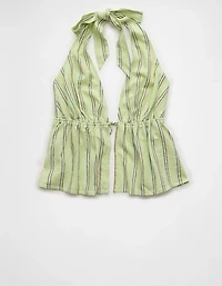 AE Open-Back Halter Top
