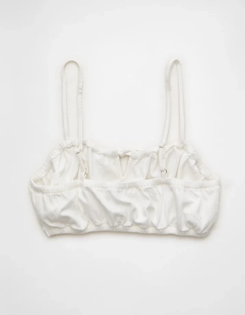 AE Denim Tie-Front Bra Top
