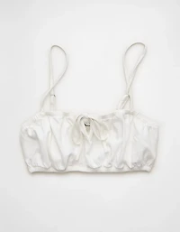 AE Denim Tie-Front Bra Top