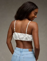 AE Denim Tie-Front Bra Top