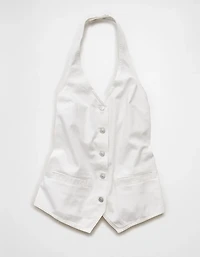 AE Loose Denim Halter Vest