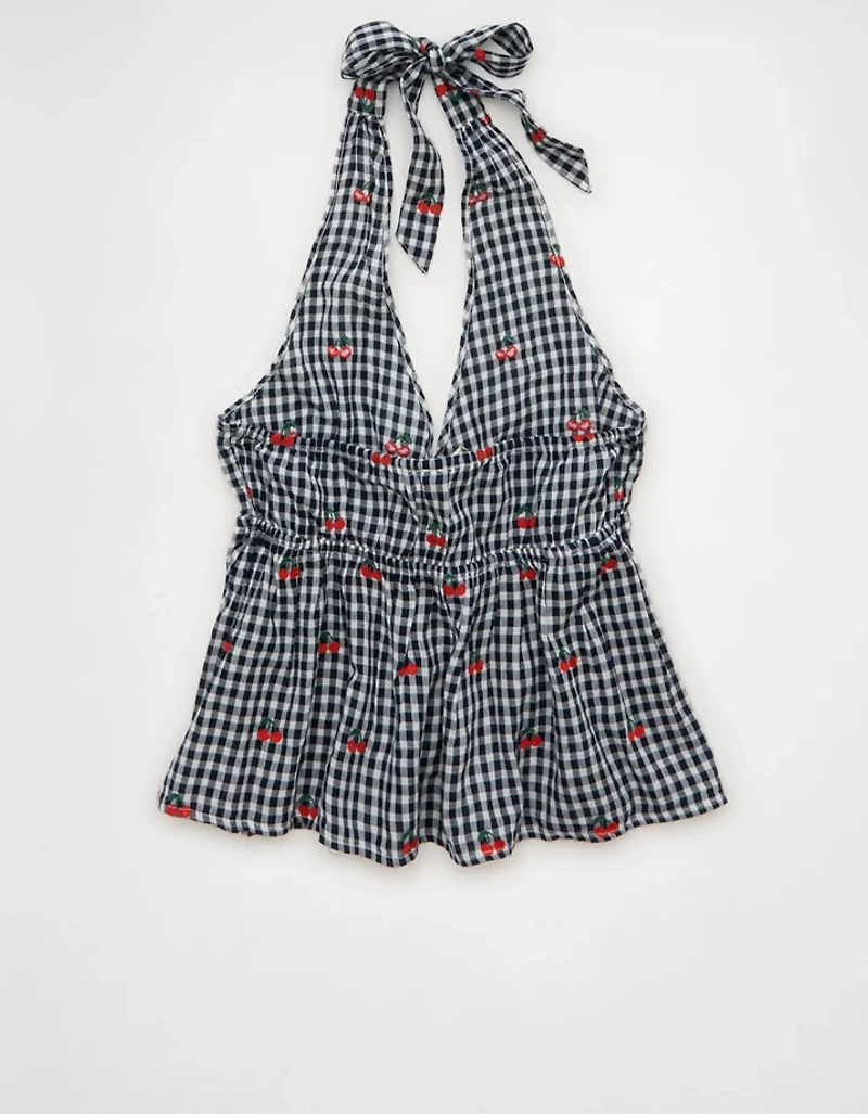 AE Cinch-Waist Halter Top