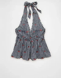 AE Cinch-Waist Halter Top