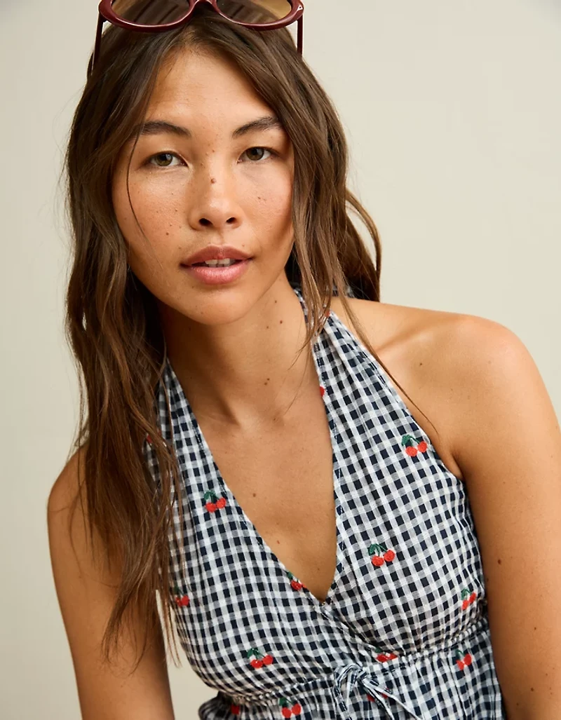 AE Cinch-Waist Halter Top