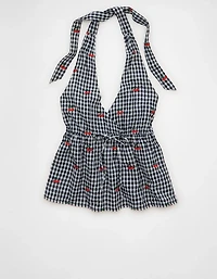 AE Cinch-Waist Halter Top