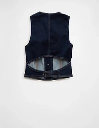 AE Button-Up Denim Vest