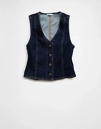 AE Button-Up Denim Vest
