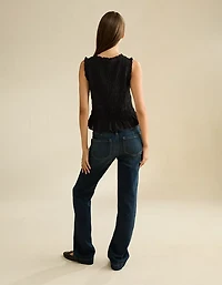 AE Ruched V-Neck Top