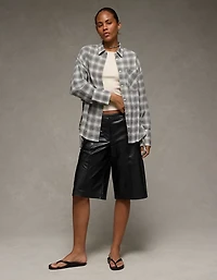 AE Side-Tie Button-Up Shirt