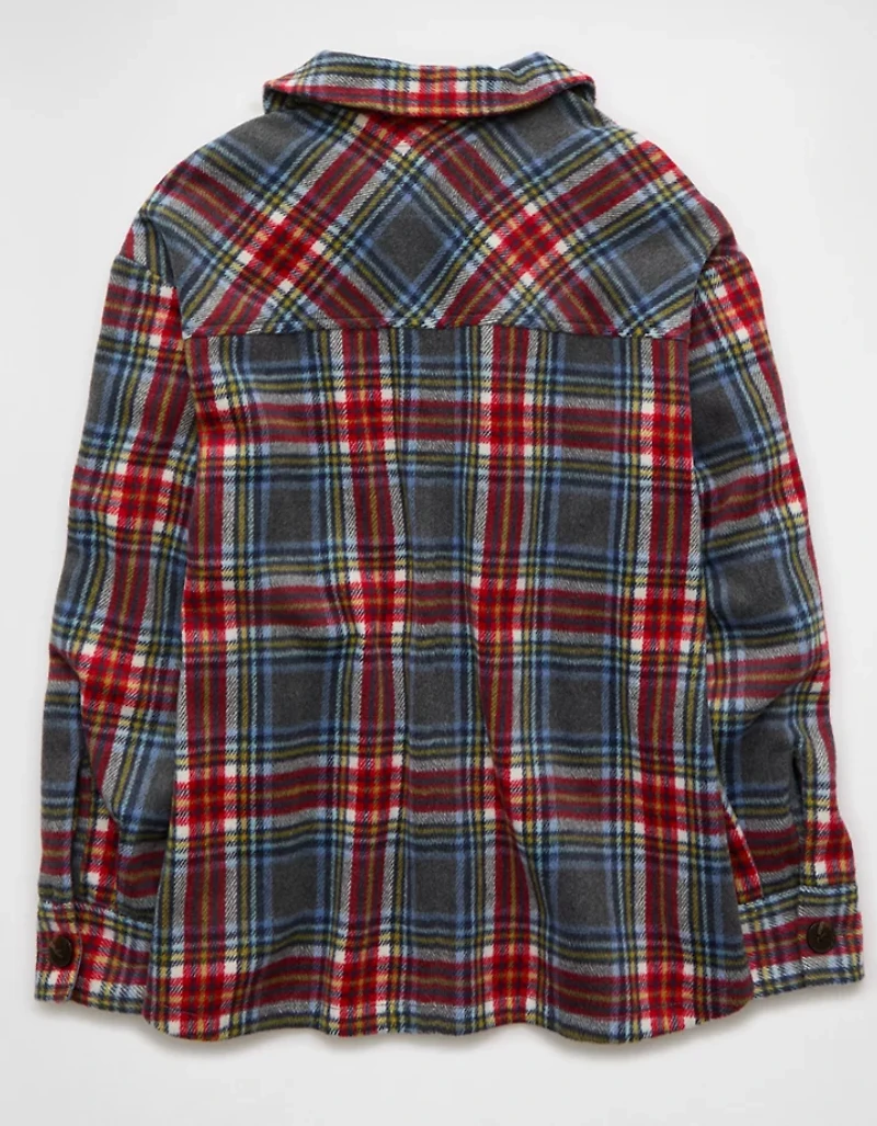 AE Oversized Plaid Shacket