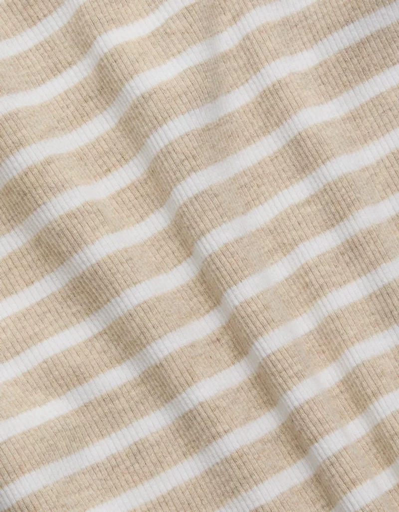 AE77 Striped Square Neck Tank Top