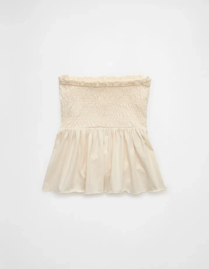 Bustier tubulaire en tricot à volants et smocks Vive le soleil AE