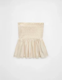 Bustier tubulaire en tricot à volants et smocks Vive le soleil AE