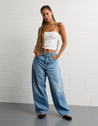 Camisole à bordure en dentelle AE